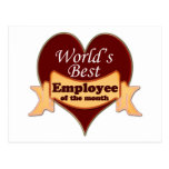 World's Best Employee of the Month Postcard