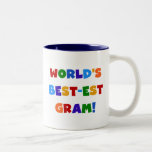 World's Best-est Gram Bright Colours Gifts Mugs