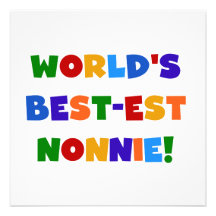 World's Best-est Nonnie Bright Colours Gifts Announcement