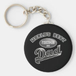 World's Best Fisherman & Dad Keychains