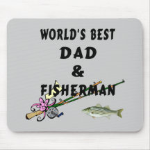 Worlds Best Fishing Dad Mouse Pad