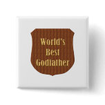 World's Best Godfather Pinback Button