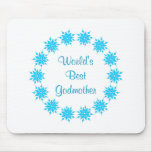 World's Best Godmother (blue) Mousepads