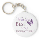 World's Best Godmother keychains