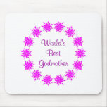 World's Best Godmother (pink) Mouse Pad