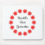 World's Best Godmother (red) Mousepad