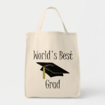 World's Best Grad (black) Bag
