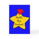World's Best Graduate Star Card