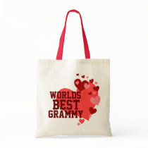 Worlds Best Grammy Personalised Canvas Bags
