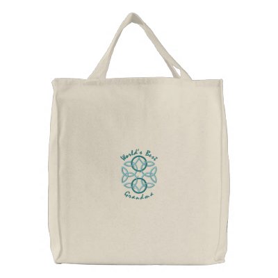 World's Best, Grandma - Celtic Knot - Teal Bag World's Best, Grandma - Celtic Knot - Teal Bag