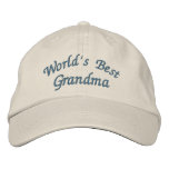World's Best Grandma Cute Embroidered Hat embroidered hats