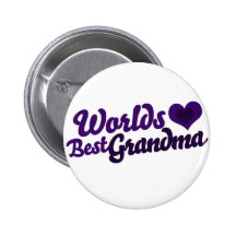 Worlds Best Grandma Pin