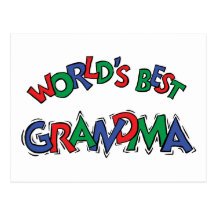 World's Best Grandma Post Card