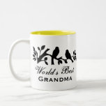 World's Best Grandma sparrows silhouette love bird Mug
