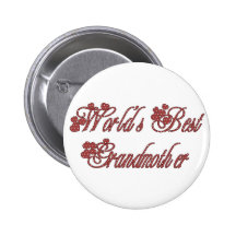 World's Best Grandmother Valentine Tees & Gifts Button