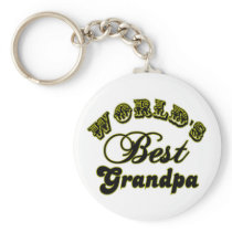 World's Best Grandpa Gifts and Apparel Key Chain