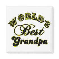 World's Best Grandpa Gifts and Apparel Fridge Magnet