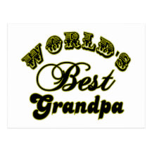 World's Best Grandpa Gifts and Apparel Postcards