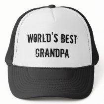 World's Best Grandpa Trucker Hats