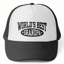 World's Best Grandpa Trucker Hats