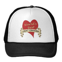 World's Best Great Grandma Trucker Hat
