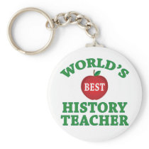 World's Best History Teacher Key Chain