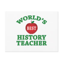 World's Best History Teacher Postcard