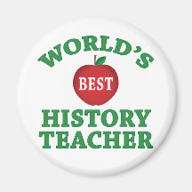 World's Best History Teacher Refrigerator Magnet