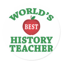 World's Best History Teacher Sticker