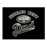 World's Best Husband & Dad Post Card