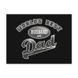 World's Best Husband & Dad postcards