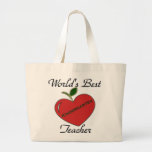 World's Best Kindergarten Teache Canvas Bags