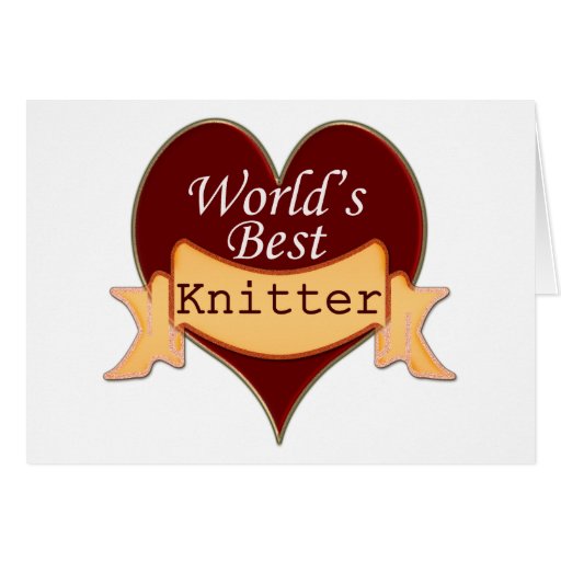 World's Best Knitter Greeting Cards