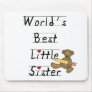 World's Best Little Sister Mouse Pad