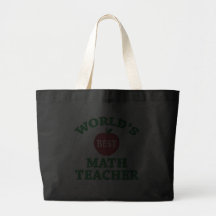 World's Best Math Teacher Bags