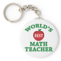World's Best Math Teacher Key Chains