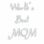 WORLDS BEST , MOM EMBROIDERED LADIES POLO embroidered shirts