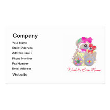 World's Best Mum (bears) Business Card