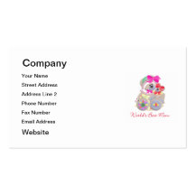 World's Best Mum (bears) Business Card Template