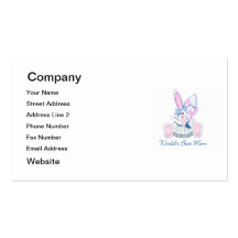 World's Best Mum (bunnies) Business Card Templates