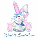 World's Best Mum (bunnies) photo sculptures