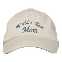 World's Best Mum Cute Embroidered Hat