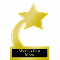 World's Best Mum, Gold Star Award Trophy