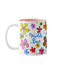 World's Best Mum Illustrated Coffee Mug