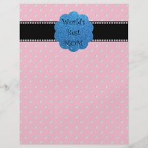 World's best mum pink diamonds flyers