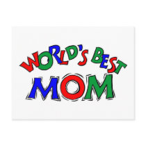 Worlds Best Mum Postcard