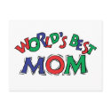 World's Best Mum postcards