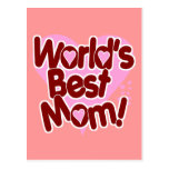 World's BEST Mum Postcard