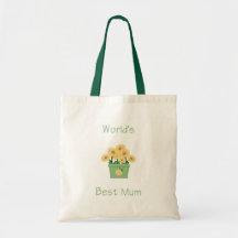 World's Best Mum (yellow flowers) Bag