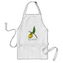 World's Best Mum Yellow Lady Slipper Flower Apron